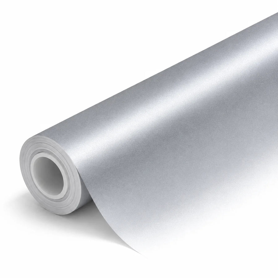VORLUX Matte Metallic Aluminum Silver TPU Color PPF – TPU-0016-MS – 1.52 m × 15 m Full Roll film roll