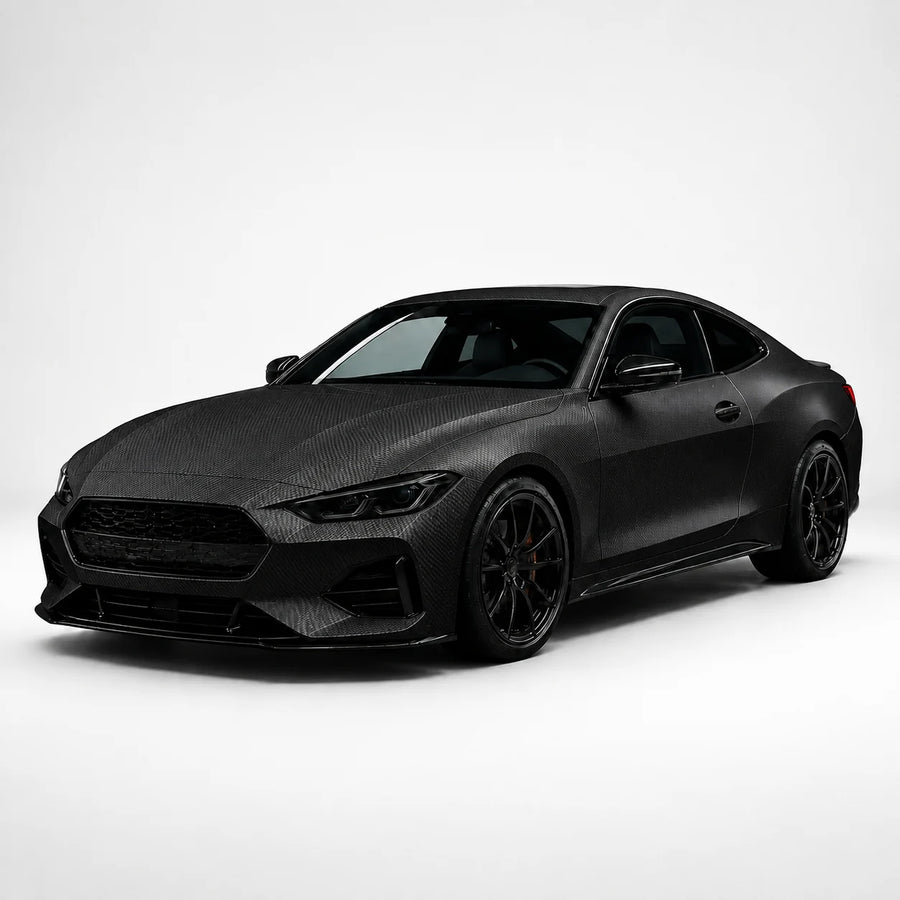 VORLUX Matte Black Carbon TPU Color PPF – TPU-0048-CF – 1.52 m × 15 m Full Roll vehicle colour visualisation