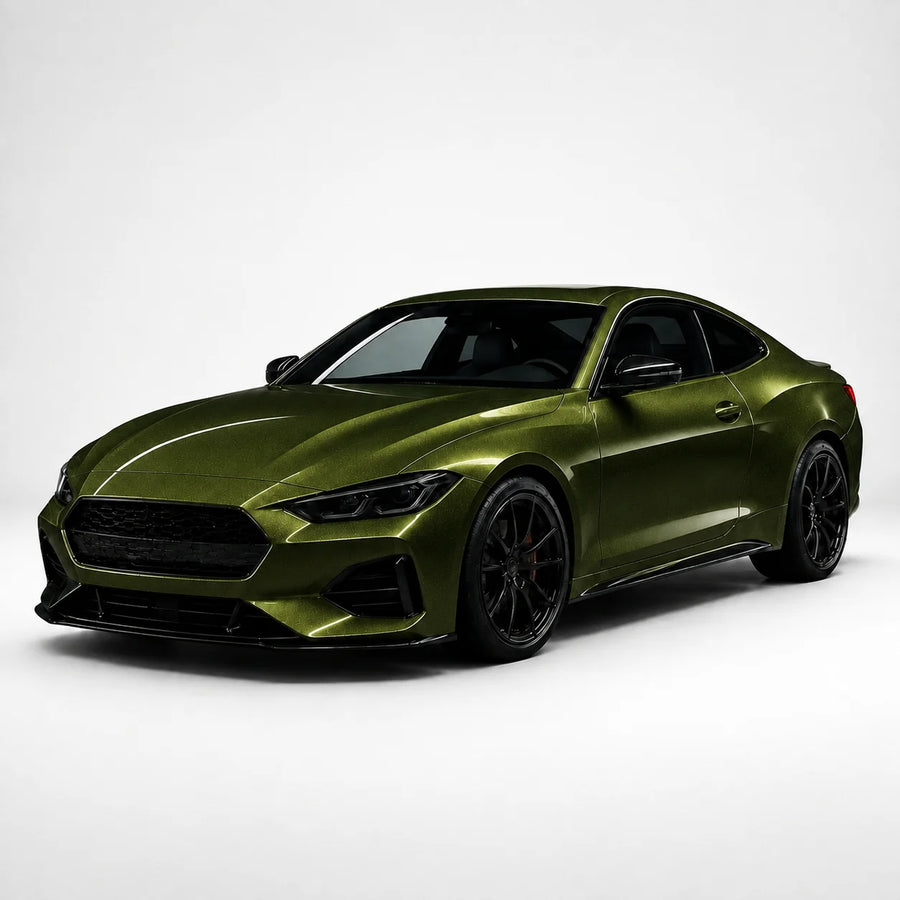 VORLUX Porsche Oak Green TPU Color PPF – TPU-0079-HD – 1.52 m × 15 m Full Roll vehicle colour visualisation