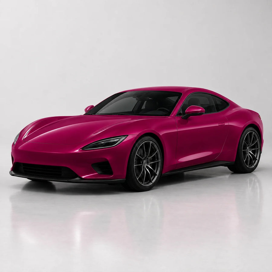 VORLUX Beetroot Magenta Vinyl Wrap Film – 1.52 m × 15 m Full Roll vehicle colour visualisation