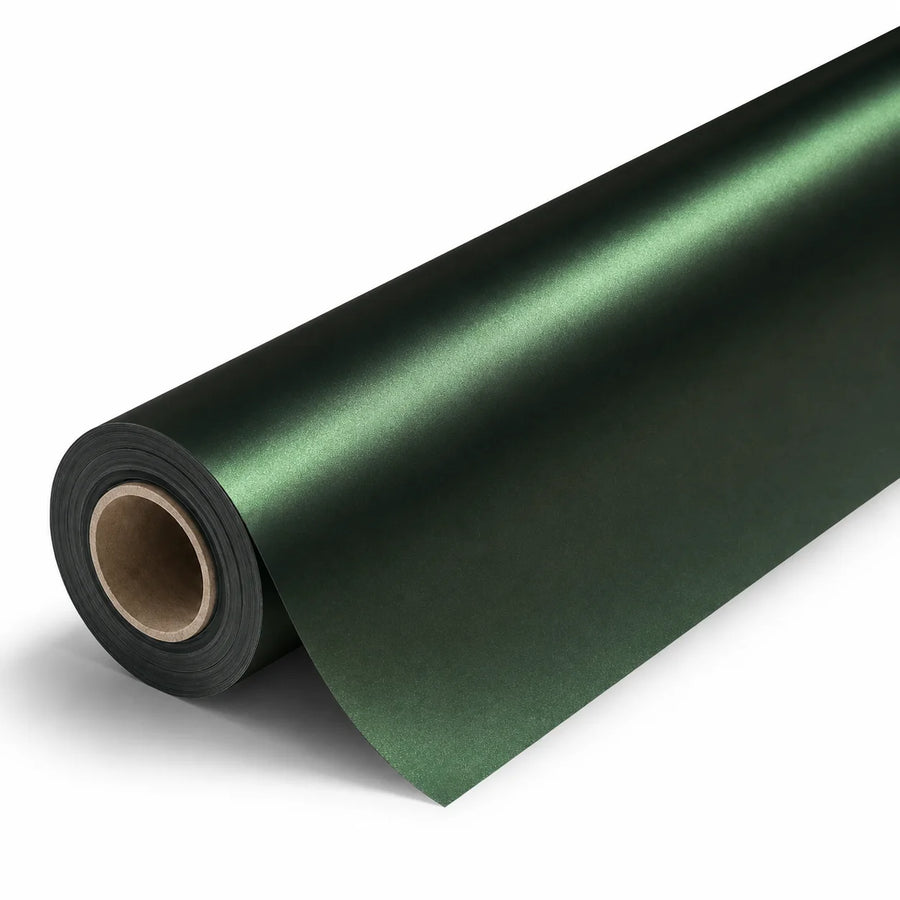 VORLUX Satin Olive Green Vinyl Wrap Film – 1.52 m × 17 m Full Roll film roll