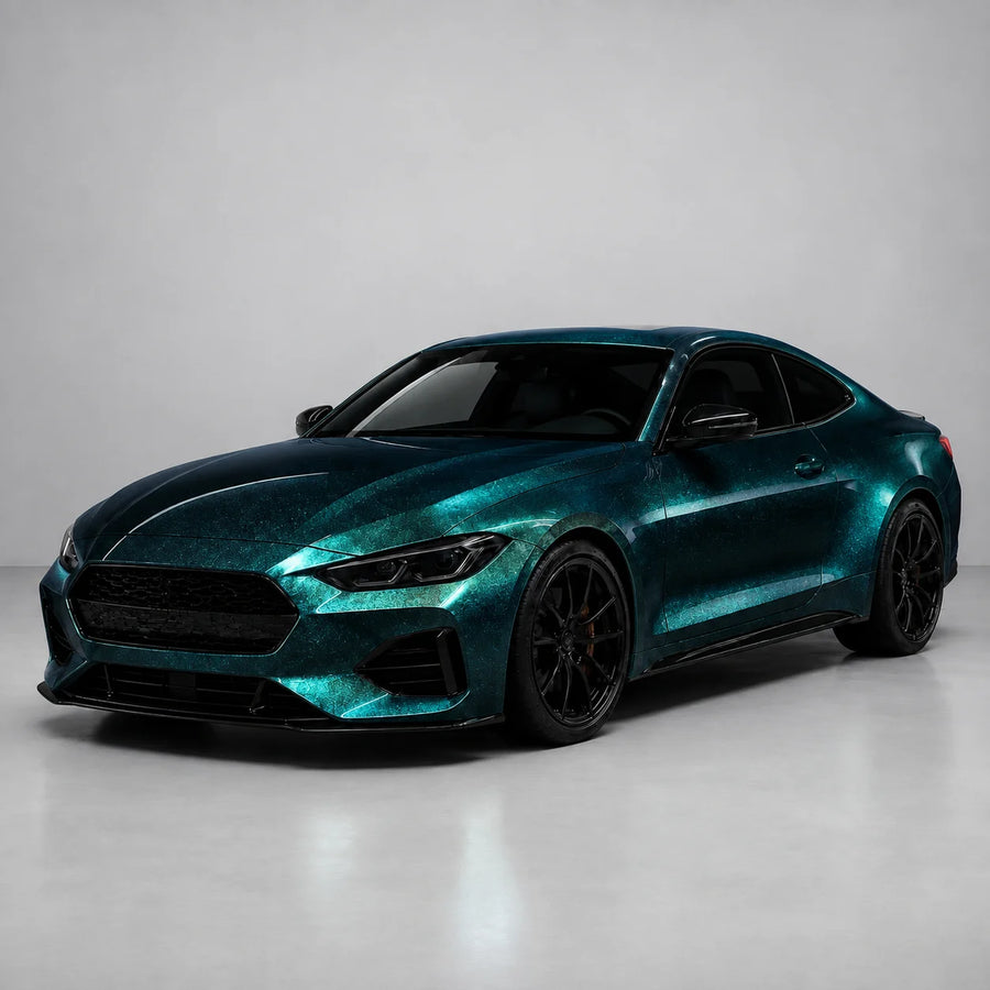 VORLUX Diamond Aurora Green TPU Color PPF – TPU-0310-SP – 1.52 m × 15 m Full Roll vehicle colour visualisation
