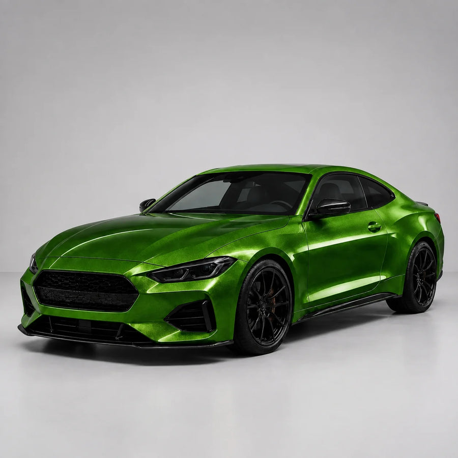 VORLUX Porsche Manbe Green Vinyl Wrap Film – 1.52 m × 15 m Full Roll vehicle colour visualisation