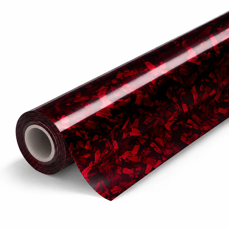 VORLUX Carbon Forged Red TPU Color PPF – TPU-0329-CF – 1.52 m × 15 m Full Roll film roll