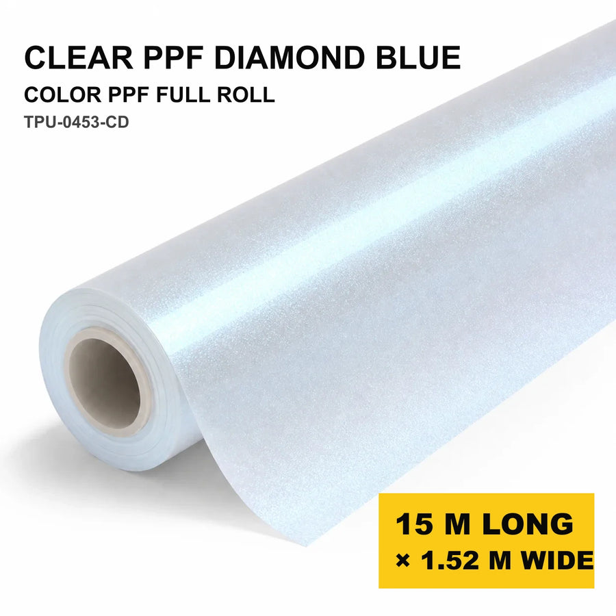 VORLUX Clear PPF Diamond Blue TPU Color PPF – TPU-0453-CD – 1.52 m × 15 m Full Roll vehicle colour visualisation