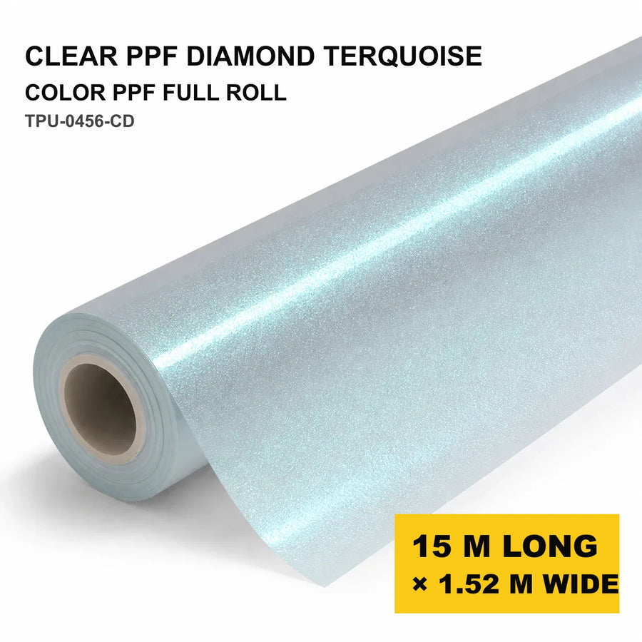 VORLUX Clear PPF diamond Terquoise TPU Color PPF – TPU-0456-CD – 1.52 m × 15 m Full Roll vehicle colour visualisation