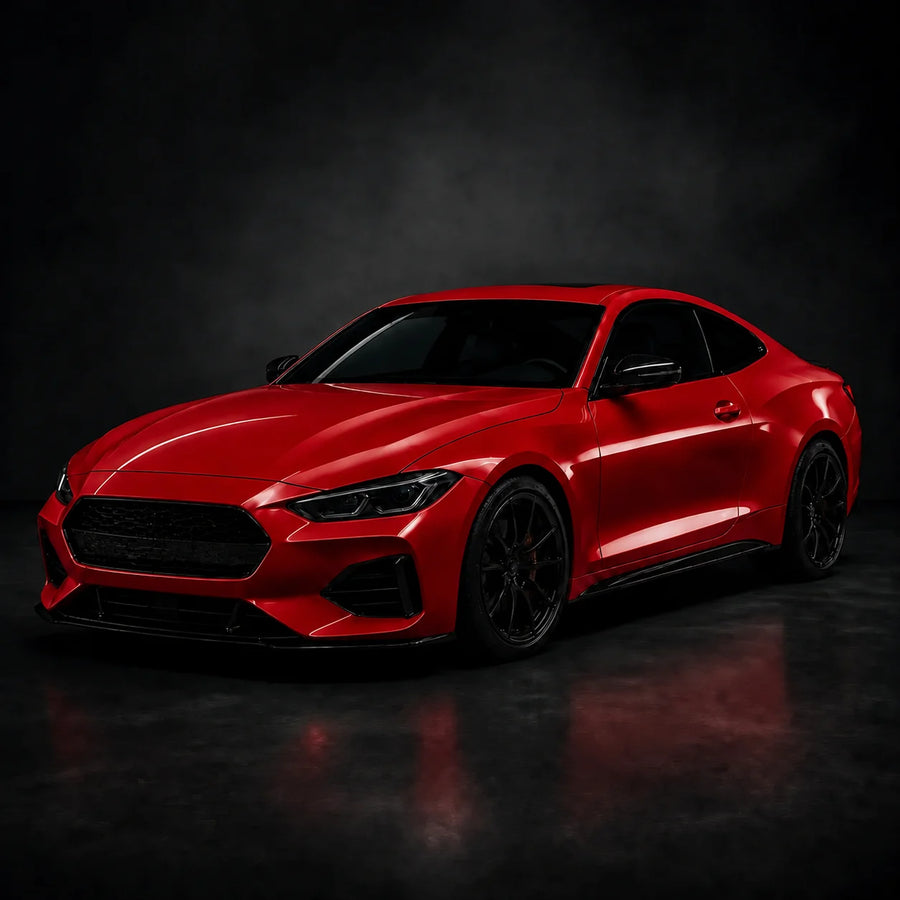 VORLUX Havana Red Vinyl Wrap Film – 1.52 m × 15 m Full Roll vehicle colour visualisation