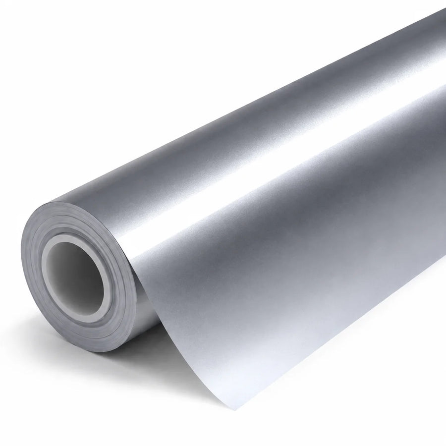 VORLUX Liquid Metallic Silver TPU Color PPF – TPU-0007-HD – 1.52 m × 15 m Full Roll film roll