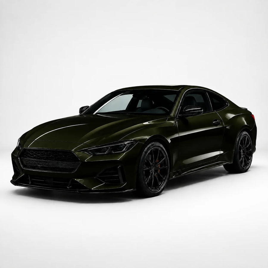 VORLUX Black Olive Green Vinyl Wrap Film – 1.52 m × 15 m Full Roll vehicle colour visualisation