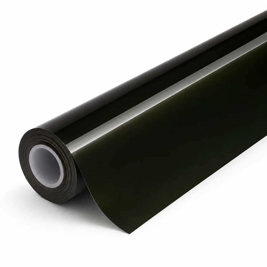 VORLUX Black Olive Green Vinyl Wrap Film – 1.52 m × 15 m Full Roll film roll