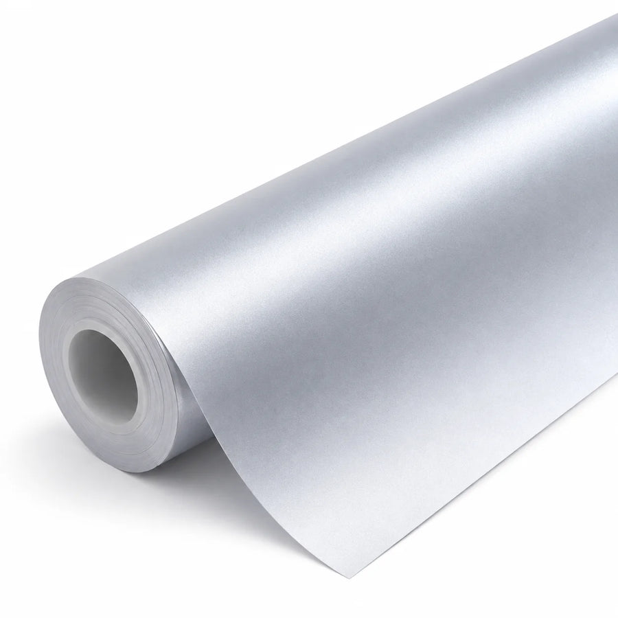 VORLUX Satin Metallic Starry Silver TPU Color PPF – TPU-0052-MS – 1.52 m × 15 m Full Roll film roll