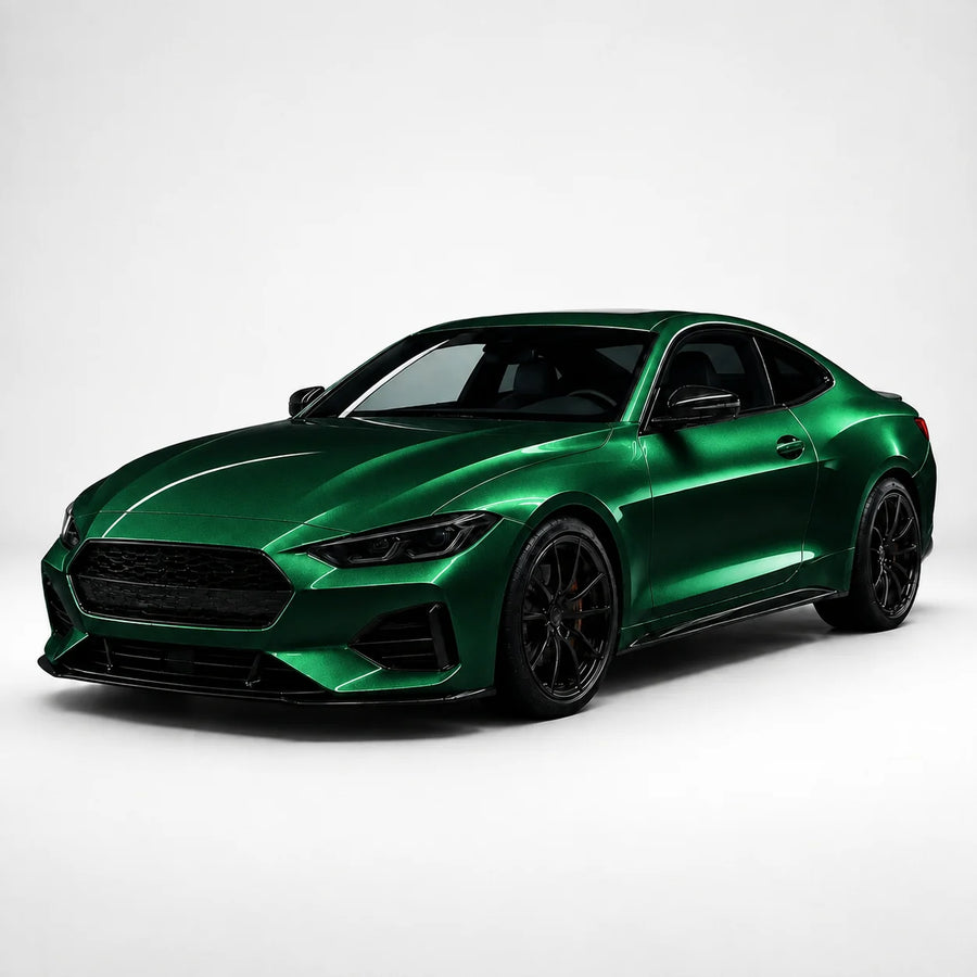 VORLUX Aston Martin Racing Green Vinyl Wrap Film – 1.52 m × 15 m Full Roll vehicle colour visualisation
