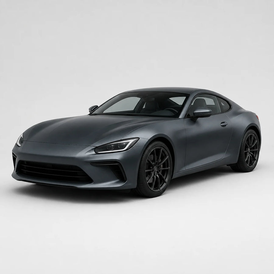 VORLUX Dark Matte Graphite Grey Vinyl Wrap Film – 1.52 m × 15 m Full Roll vehicle colour visualisation