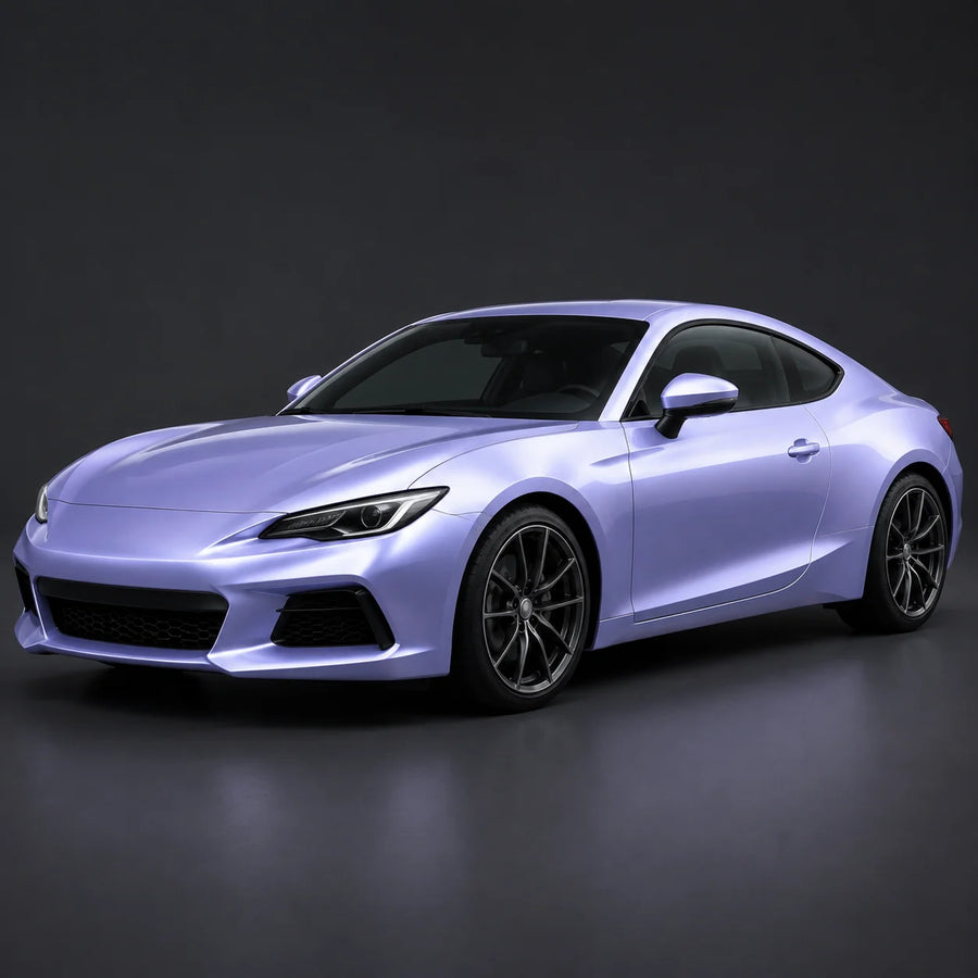 VORLUX Mist Silver Lavender Vinyl Wrap Film – 1.52 m × 15 m Full Roll vehicle colour visualisation