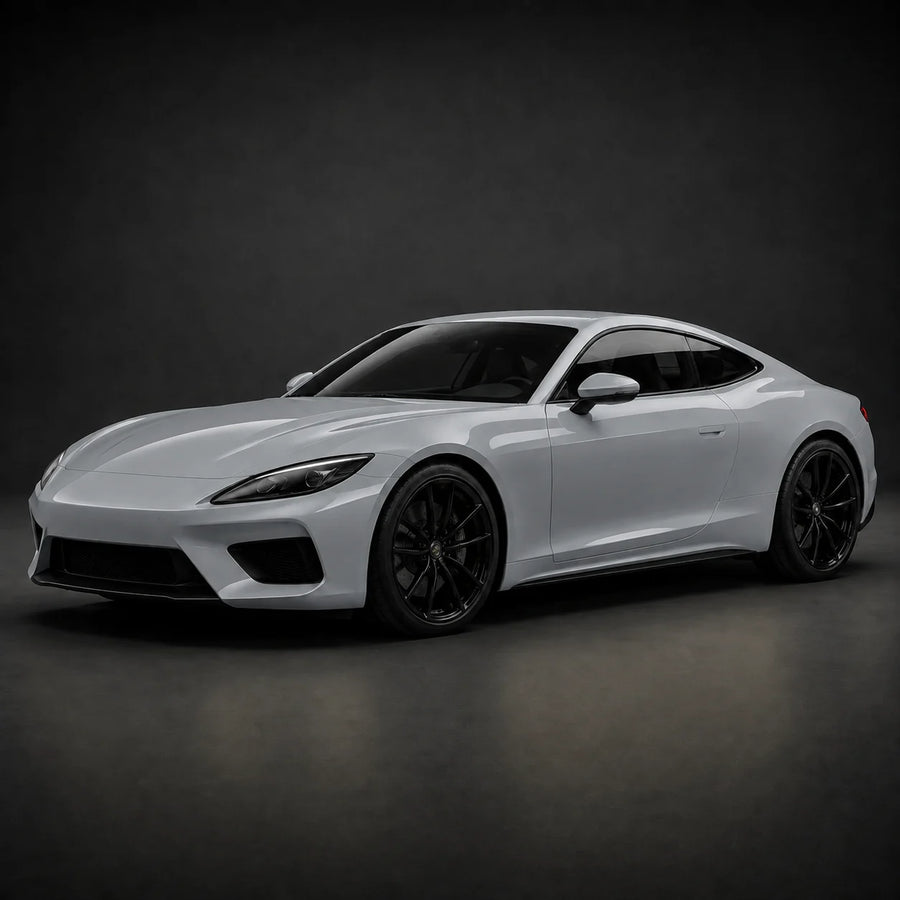 VORLUX Porsche Chalk Grey TPU Color PPF – TPU-0183-HD – 1.52 m × 15 m Full Roll vehicle colour visualisation