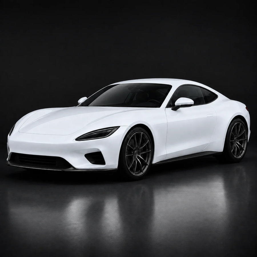 VORLUX Arctic White Vinyl Wrap Film – 1.52 m × 15 m Full Roll vehicle colour visualisation