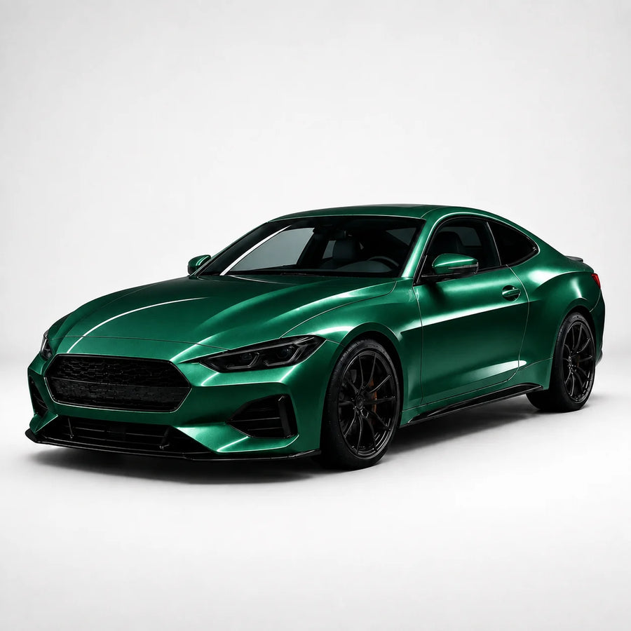 VORLUX Alpine Green Vinyl Wrap Film – 1.52 m × 15 m Full Roll vehicle colour visualisation