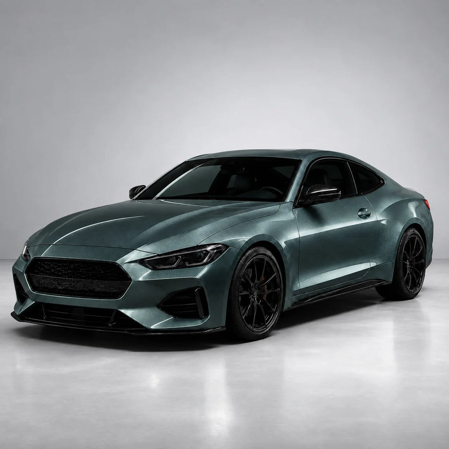 VORLUX Metallic Aurora Green Vinyl Wrap Film – 1.52 m × 15 m Full Roll vehicle colour visualisation
