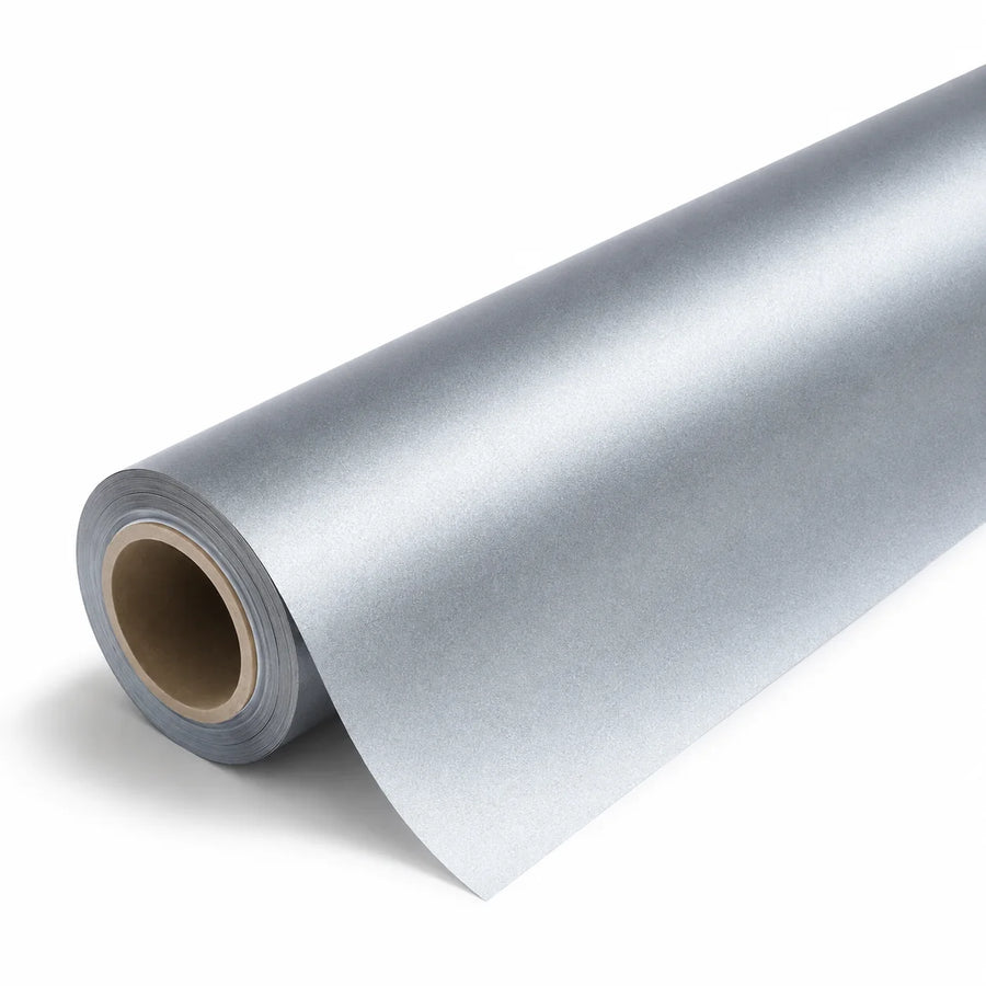 VORLUX Pearl Metal Grey Vinyl Wrap Film – 1.52 m × 15 m Full Roll film roll