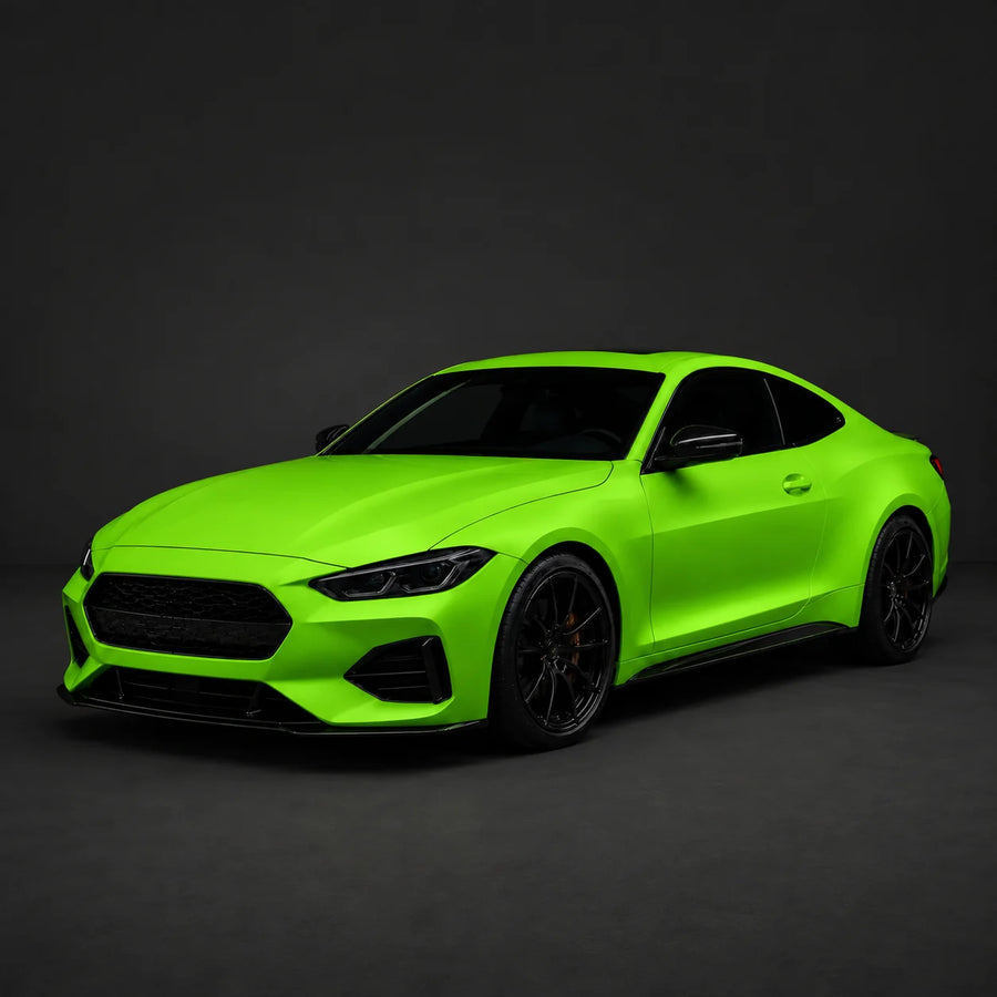 VORLUX Demon Green Vinyl Wrap Film – 1.52 m × 15 m Full Roll vehicle colour visualisation