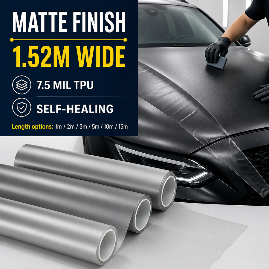 VORLUX Ultra Matte/Satin Clear PPF – 7.5 mil – 1.52 m × 15 m Full Roll film roll