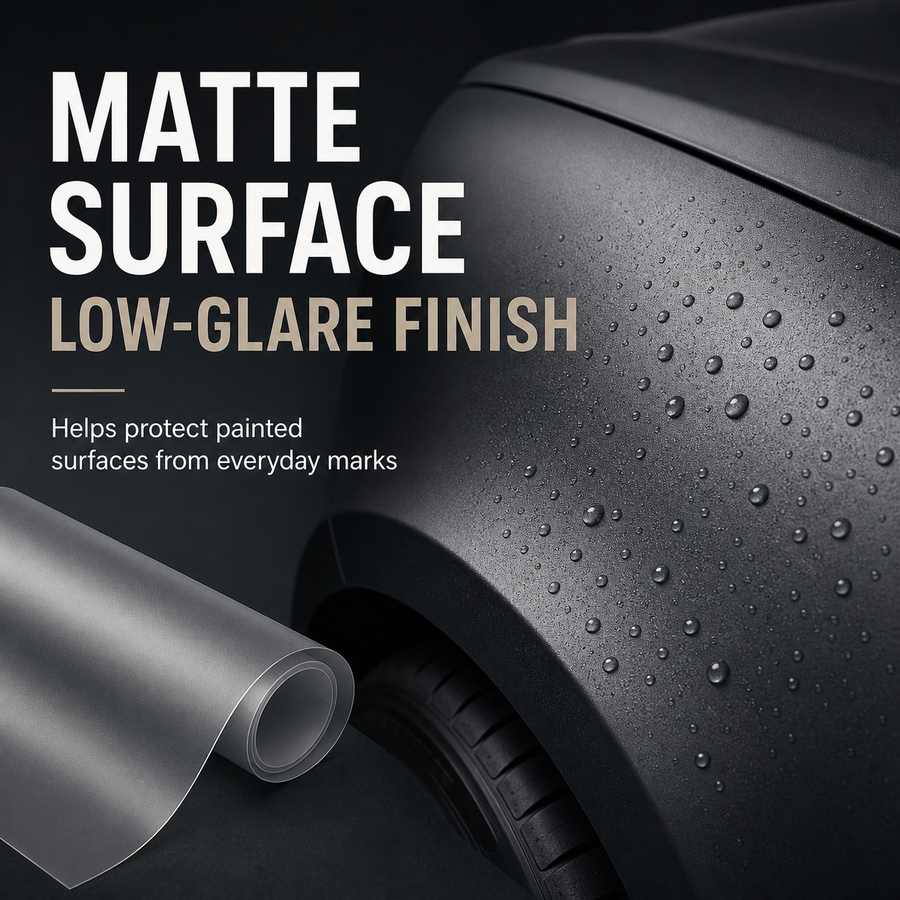 VORLUX Ultra Matte/Satin Clear PPF – 7.5 mil – 1.52 m × 15 m Full Roll vehicle colour visualisation
