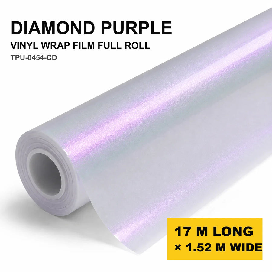 VORLUX Diamond Purple Vinyl Wrap Film – 1.52 m × 17 m Full Roll film roll